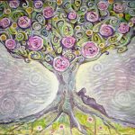 41988851 - tree of life acrylic painting.